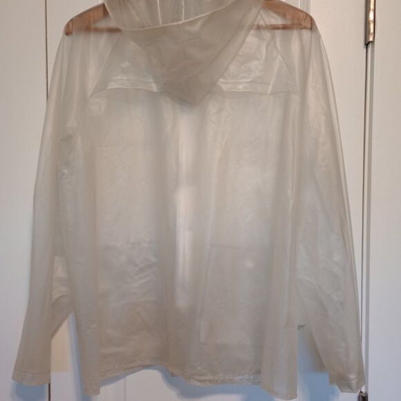 **VINTAGE** Jiffy Clear Rain Jacket with Hood  Size S - Picture 4 of 5
